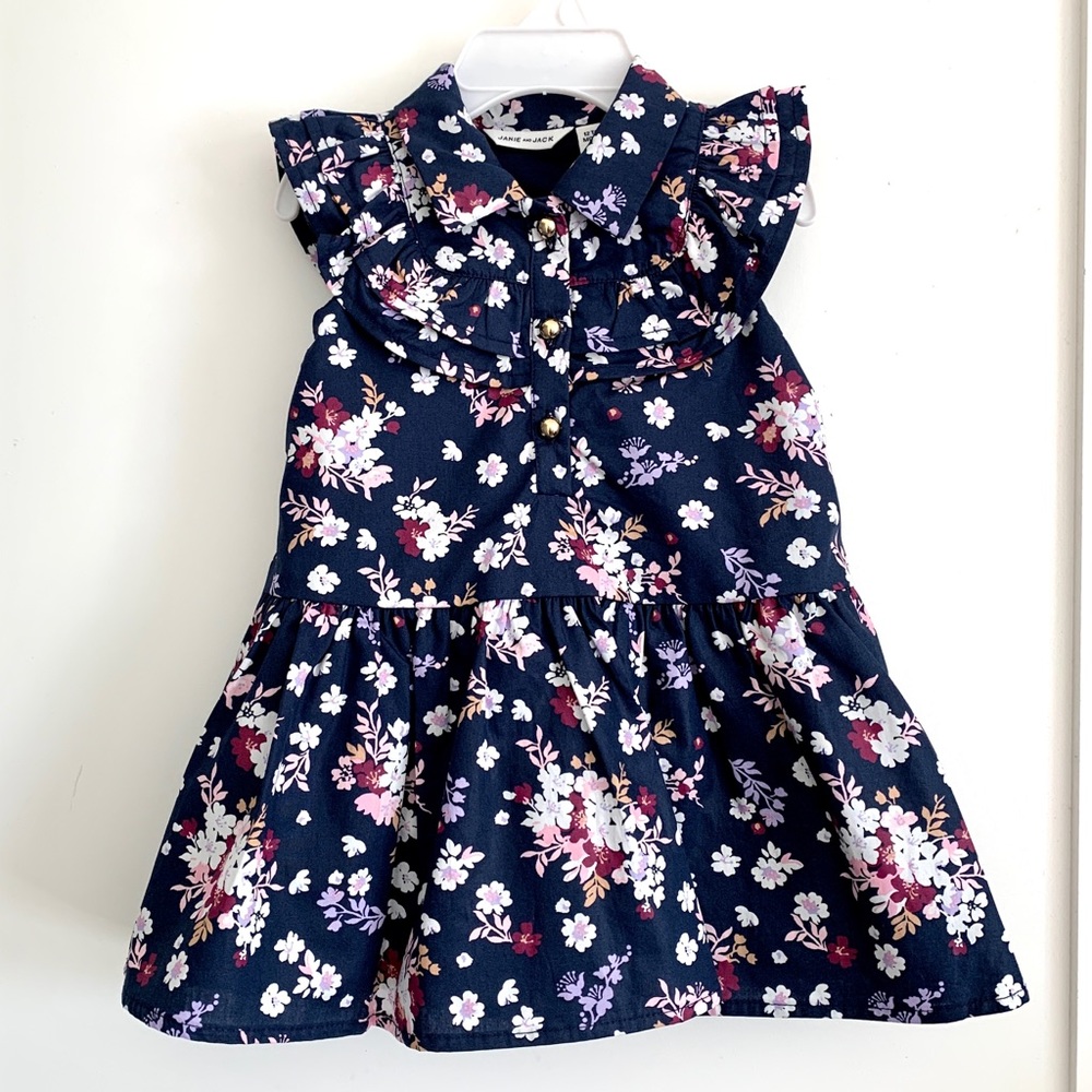 Janie & Jack Floral Ruffle Dress